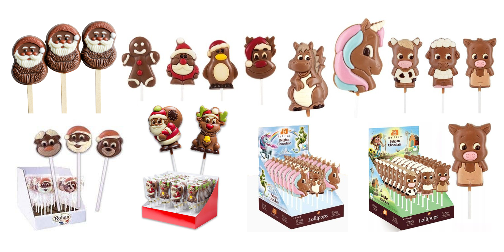 Figurine, Character, and Lollipop Chocolates Products